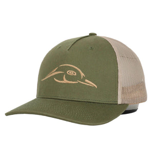 American Flyway Waterfowl Army Olive - Khaki Mesh Back Five Panel