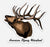 American Flyway Waterfowl Bull Elk Sticker