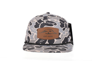 American Flyway Waterfowl Old School Camo Vintage Rope Hardwoods II Camo Vintage Rope Old School Hat