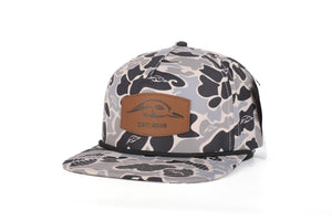 American Flyway Waterfowl Old School Camo Vintage Rope Hardwoods II Camo Vintage Rope Old School Hat