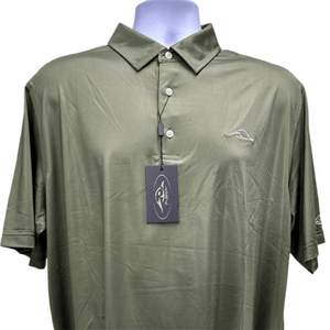 American Flyway Waterfowl Polo Shirts AFW Moss - Solid