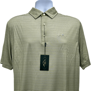 American Flyway Waterfowl Polo Shirts AFW Twill with Moss Stripe