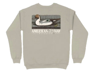 AMERICAN FLYWAY WATERFOWL Shirts Sand / Small The Pintail Crewneck