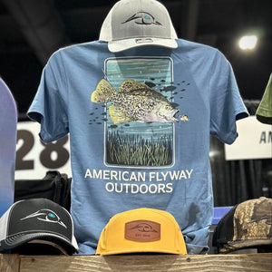 AMERICAN FLYWAY WATERFOWL Shirts The Crappie Fish Tee