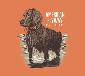 American Flyway Waterfowl TShirt Orange / Small The Boykin Tee