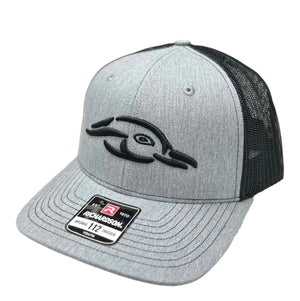 American Flyway Waterfowl Youth 112Y AFW Duck Logo Heather Grey - Black Mesh Back