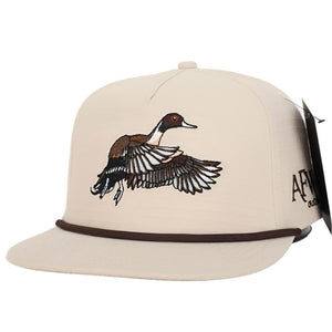 American Flyway Waterfowl Youth Vintage Rope Hat Youth Light Khaki Pintail RipStop Hat
