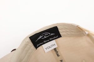 American Flyway Waterfowl Youth Vintage Rope Hat Youth Light Khaki Pintail RipStop Hat