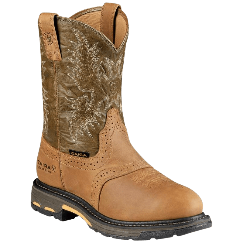 Ariat Men s Aged Bark WorkHog Waterproof Composite Toe Work Boots 1000 Russell s Western Wear Inc