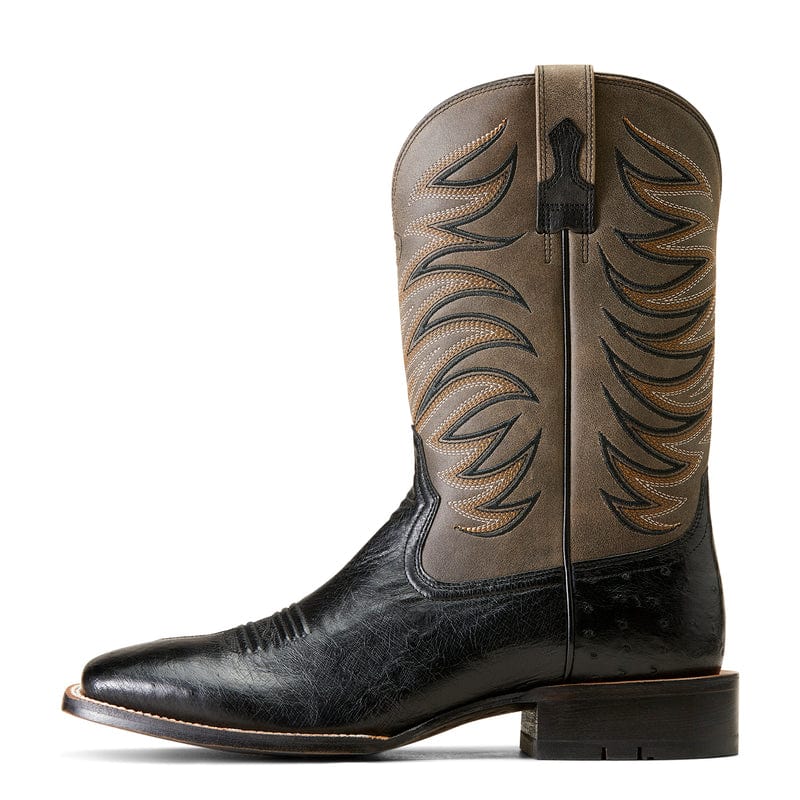 Ariat Men's Badlands Jet Black Smooth Quill Ostrich Square Toe Exotic -  Russell's Western Wear, Inc.