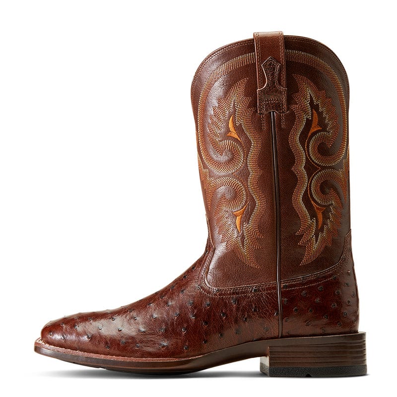 Ariat Men s Barley Ultra Exotic Full Quill Ostrich Western Boots Bro