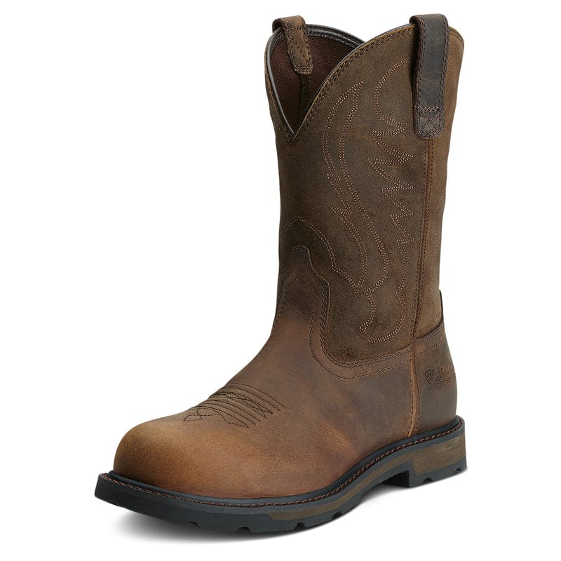 Ariat Men s Brown Groundbreaker Steel Toe Work Boots 10014241 Russell s Western Wear Inc