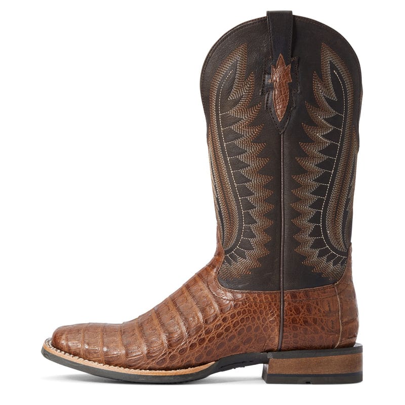 Ariat Men's Double Down Caramel Caiman Belly Exotic Square Toe Western -  Russell's Western Wear, Inc.