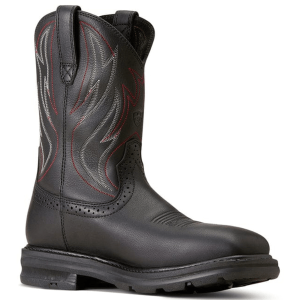 Ariat black square sale toe work boots