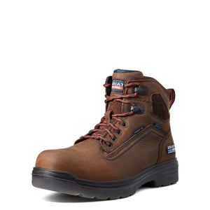 ARIAT INTERNATIONAL, INC. Boots Ariat Men's Turbo Rich Brown Waterproof Carbon Toe Work Boots 10036739