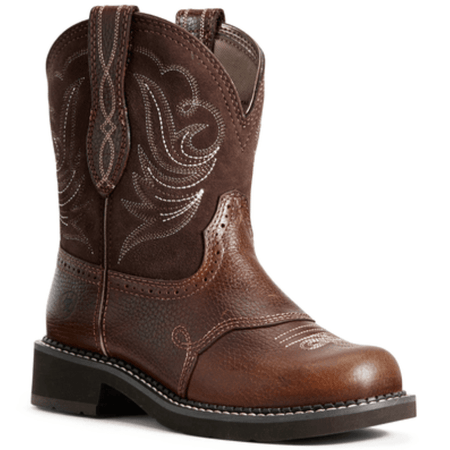 Ariat Girls Brown Fatbaby 10016238 Heritage Dapper Pull On Western Boots Size offers 8B