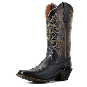 Ariat Women s Round Up Limousine Black Western Boots 10029756 Russell s Western Wear Inc