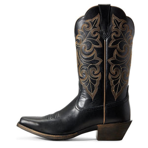 ARIAT INTERNATIONAL, INC. Boots Ariat Women's Round Up Limousine Black Western Boots 10029756