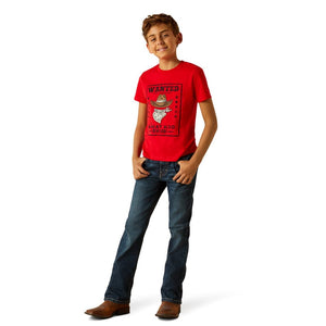 ARIAT INTERNATIONAL, INC. Shirts Ariat Boys "Ariat Kid" Red Short Sleeve Graphic T-Shirt 10051429