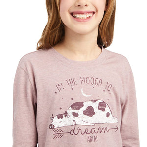 ARIAT INTERNATIONAL, INC. Shirts Ariat Girls REAL Dreamin Mood Nostalgia Rose Long Sleeve Shirt 10042298