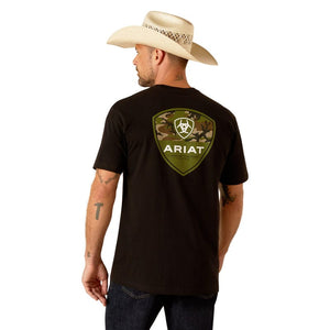 ARIAT INTERNATIONAL, INC. Shirts Ariat Men's Camo Corps Black Short Sleeve Graphic T-Shirt 10051762