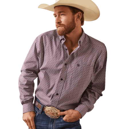 10037342 Ariat Men's Hempstead Long Sleeve Retro Western Shirt