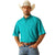 ARIAT INTERNATIONAL, INC. Shirts Ariat Men's Judd Turquoise Classic Fit Short Sleeve Shirt 10051527