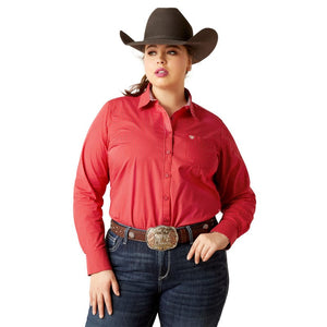 ARIAT INTERNATIONAL, INC. Shirts Ariat Women's Kirby Cardinal Dot Long Sleeve Button Down Stretch Shirt 10046702