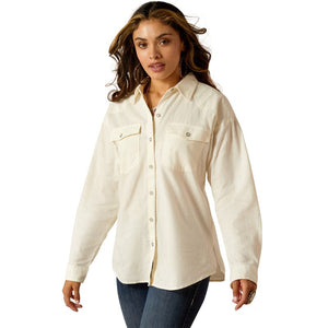 ARIAT INTERNATIONAL, INC. Shirts Ariat Women's Wilkes Cloud Dancer Long Sleeve Blouse Shirt 10051288