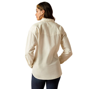 ARIAT INTERNATIONAL, INC. Shirts Ariat Women's Wilkes Cloud Dancer Long Sleeve Blouse Shirt 10051288