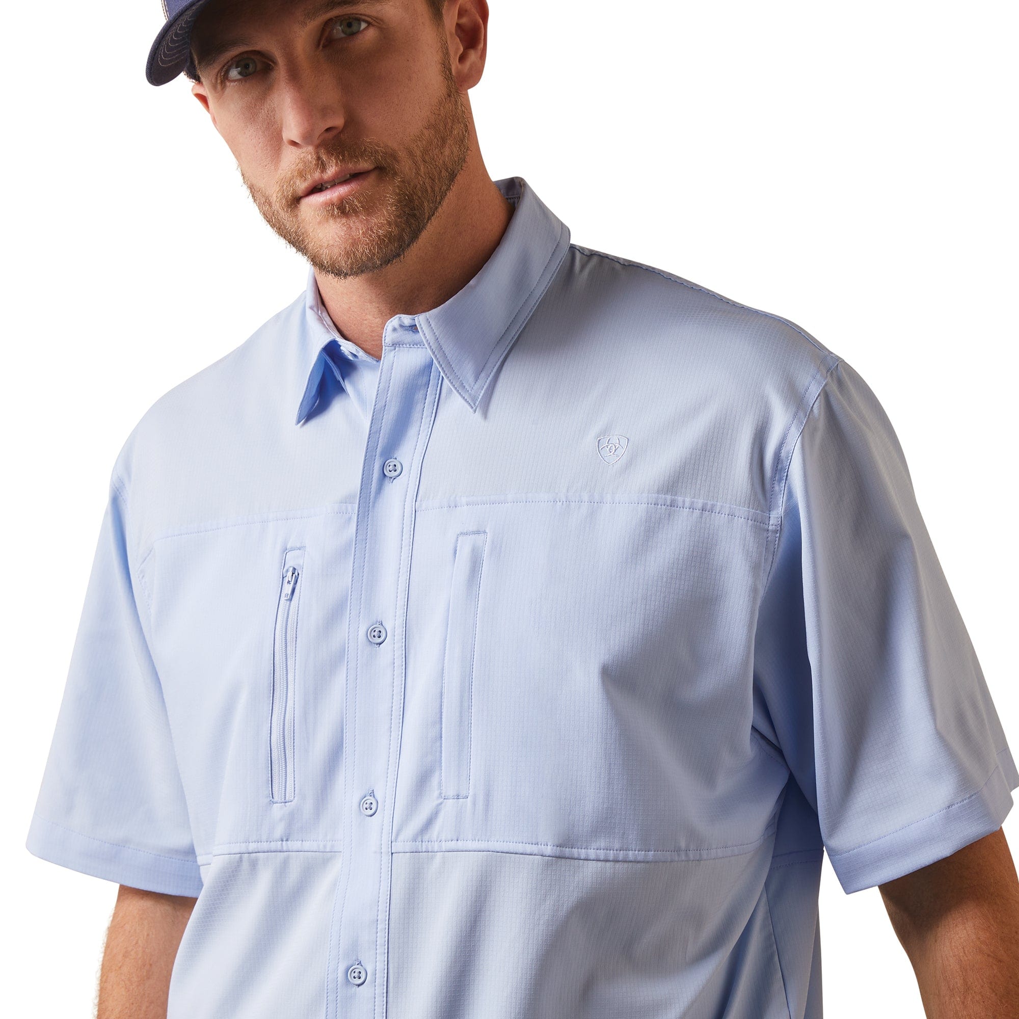 Ariat Men's VentTEK Blue Freeze Classic Fit Shirt 10043514