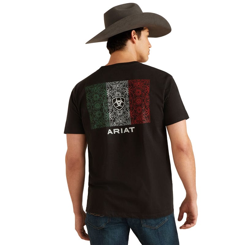 Ariat Men's Black Sugar Flag Short Sleeve T-Shirt 10047886 - Russell's  Western Wear, Inc.