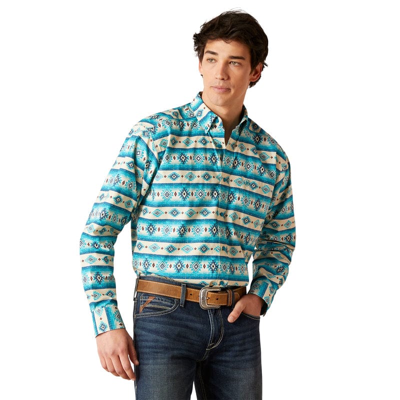Ariat Men's Brent Sandshell Classic Fit Long Sleeve Western Shirt 10046225