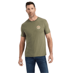 Country Casuals - Nice Bass - Men's Short Sleeve T-Shirt 3 X-Large / Heather Military Green