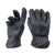 Bear Knuckles Gloves Fleece-Lined Water Resistant Black Leather Cowhide Driver Gloves - D409