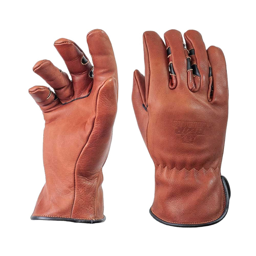 Bear Knuckles Gloves Regular Duty Brown Leather Cowhide Driver Gloves - D451