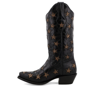 BLACK STAR Boots Black Star Women's Marfa Black Boots WBSN012