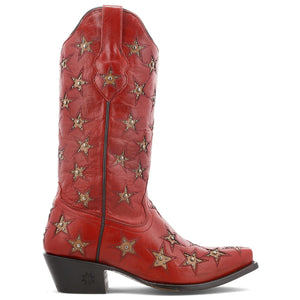 BLACK STAR Boots Black Star Women's Marfa Red Boots WBSN001