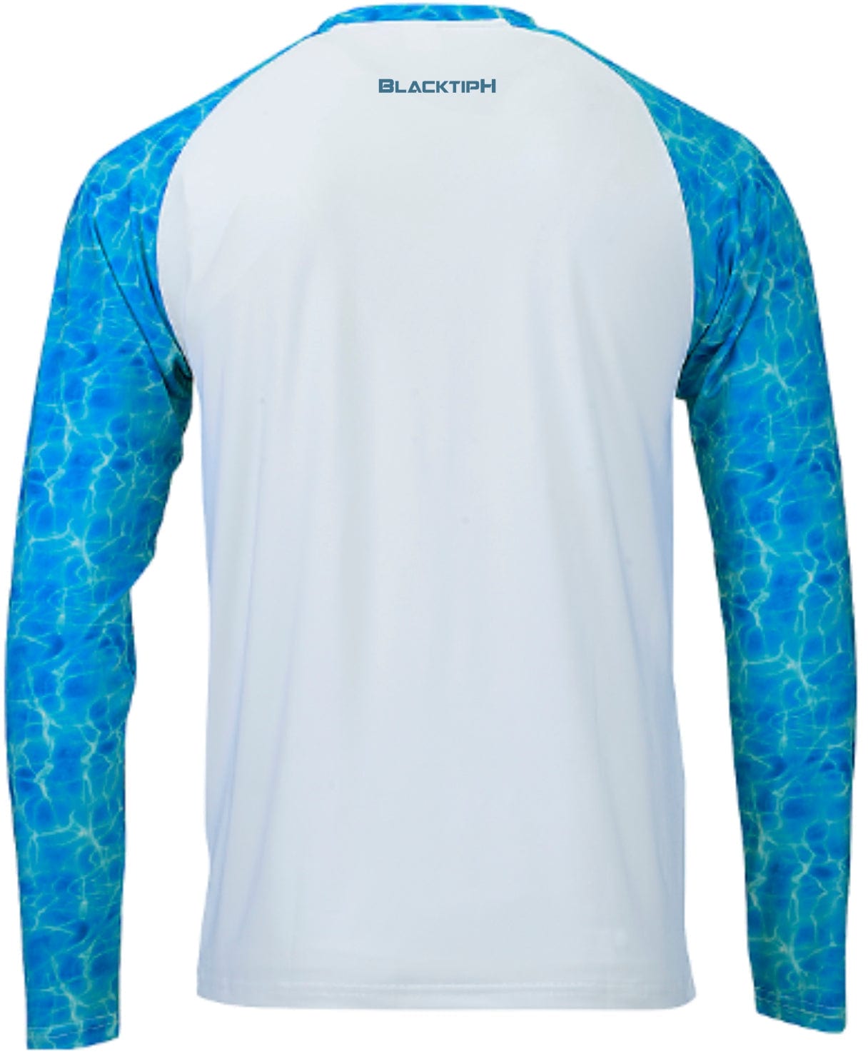 BlacktipH Interlock Performance Shirt Shoreline Blue Sleeves | Size Large