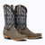 Capitan Boots Mens Western Boot Grey Roughout + Stitching / 8 / D - Medium Nashville - Elkins