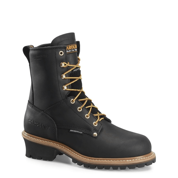 Carolina Men s Elm Black Insulated Waterproof Steel Toe Logger Boots C Russell s Western Wear Inc