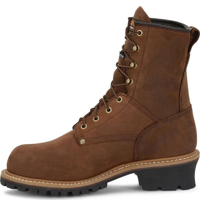 CAROLINA MEN'S fashion LOGGER WORK BOOTS 7.5