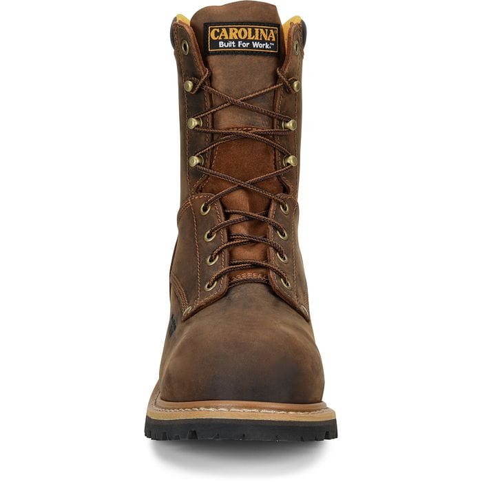 Carolina Men s Poplar Brown Composite Toe Logger Boots CA9853 Russell s Western Wear Inc
