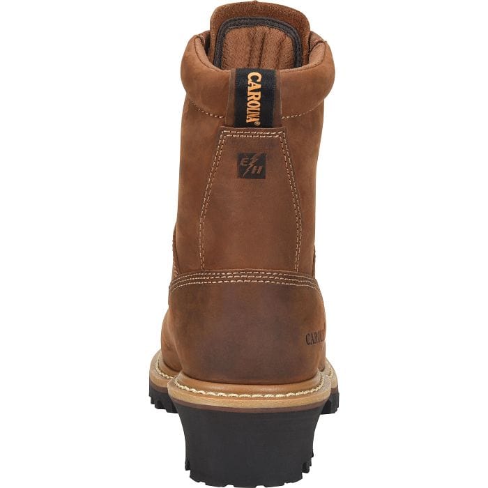 Carolina Women s 8 Waterproof Composite Toe Logger Brown CA1435 9 M Brown