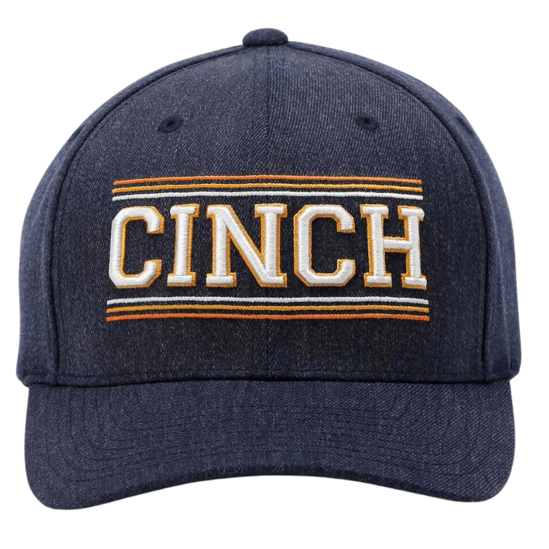 Cinch Men\'s Navy Denim Wear, FlexFit - Russell\'s MCC0627786 Western Ball Cap
