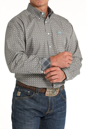 CINCH Mens - Shirt - Woven - Long Sleeve - Button Cinch Men's Medallion Print Button-Down Western Shirt MTW1105790