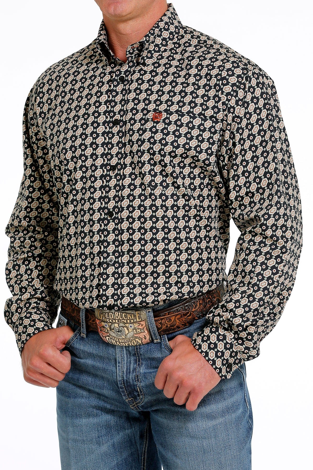 Cinch Men's Black Modern Fit Long Sleeve Button Down Western Shirt MTW -  Russell's Western Wear, Inc.