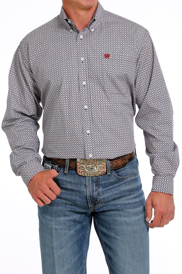 Cinch Men's Multi Color Print Button Up Long Sleeve Western Shirt MTW1105619