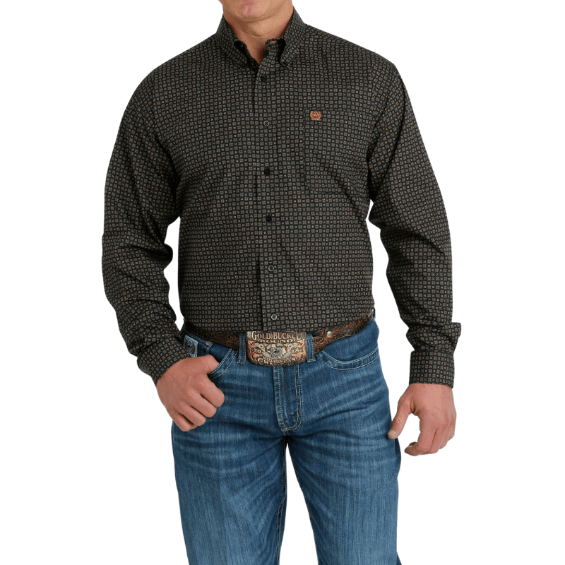 Cinch Men's Multi Color Print Button Up Long Sleeve Western Shirt