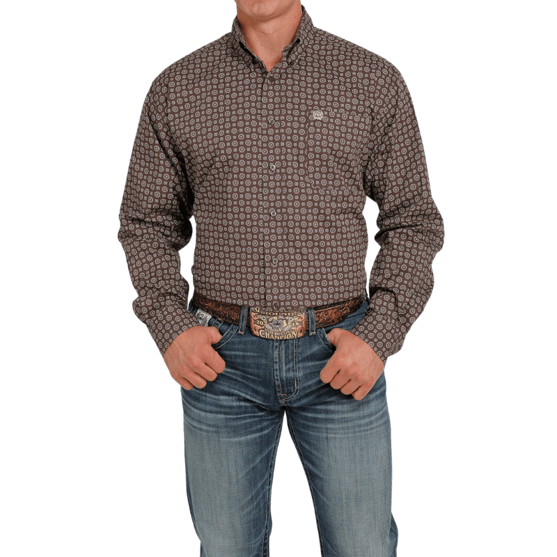Key Denim Long Sleeve Western Shirt